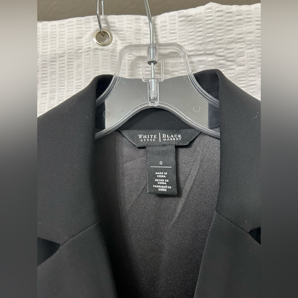 NWOT WHBM Tuxedo jumpsuit black size 0 - Picture 8 of 10